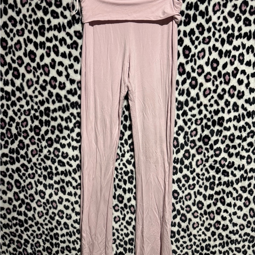 White Fox Boutique Pink Wide Leg Pants